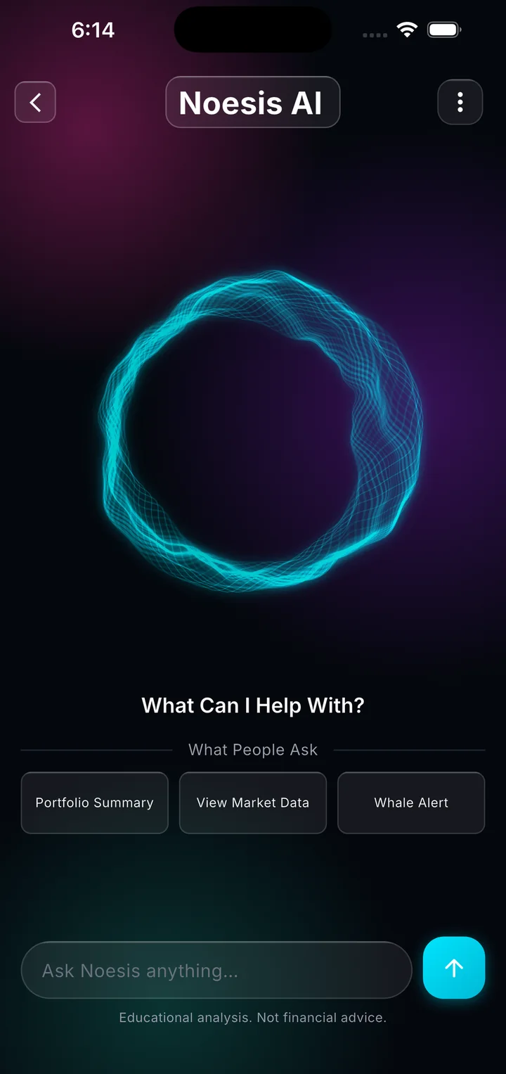 The Noesis AI assistant answering a question
